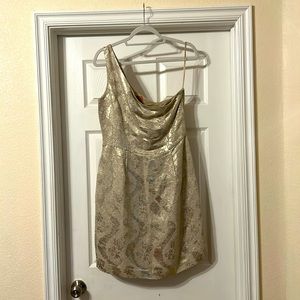 NWT Tory Burch Ardell Dress Ivory & Gold